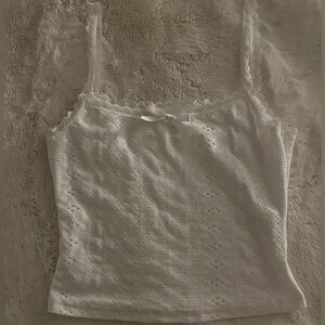 White lace Shein tank top- Size small